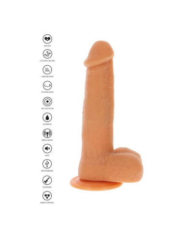 GET REAL - ROTATING BEADS VIBRATING DILDO SKIN
