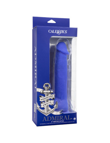 CALEXOTICS - ADMIRAL CAPTAIN REALISTIC DILDO VIBRATOR BLUE