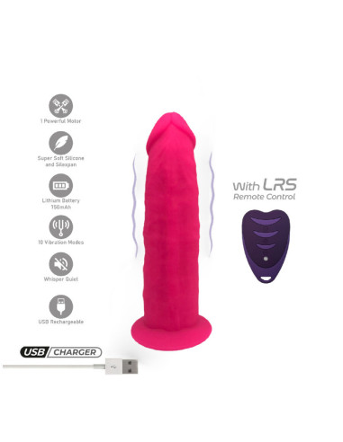 SILEXD - REALISTIC PENIS MODEL 2 PINK REMOTE CONTROL LRS 17 CM