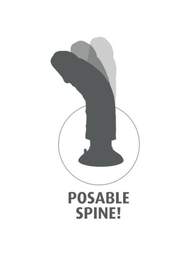 KING COCK - 20,32 CM VIBRUOJANČIA POSIES ODOS FORMA