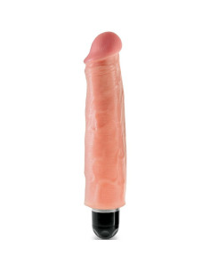 KING COCK - 17.8 CM VIBRATING STIFFY FLESH
