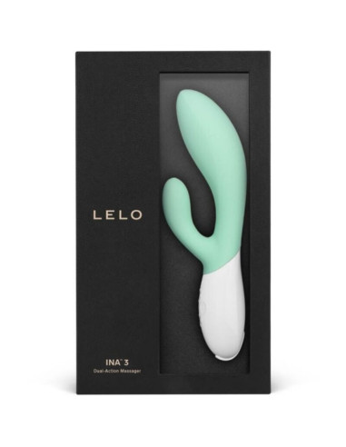 LELO - INA 3 GREEN RABBIT VIBRATOR LUXURY SEAWEED
