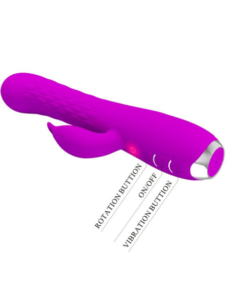 PRETTY LOVE - MOLLY VIBRATOR WITH RECHARGEABLE ROTATION