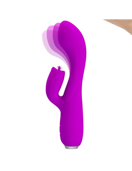 PRETTY LOVE - GLORIA RECHARGEABLE RABBIT VIBRATOR-WATERPROOF PURPLE