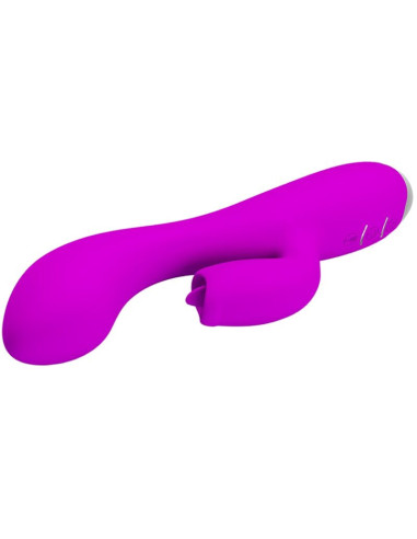 PRETTY LOVE - GLORIA RECHARGEABLE RABBIT VIBRATOR-WATERPROOF PURPLE