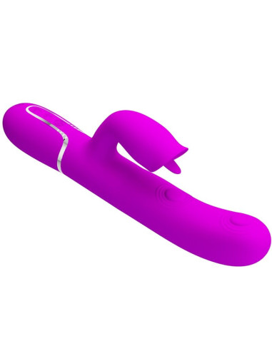 PRETTY LOVE - RABBIT VIBRATOR WITH LICKING FUCHSIA