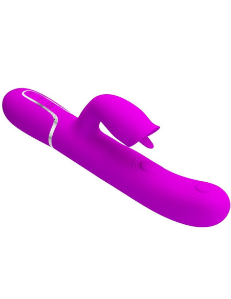 PRETTY LOVE - RABBIT VIBRATOR WITH LICKING FUCHSIA