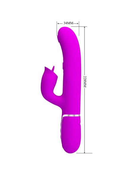 PRETTY LOVE - RABBIT VIBRATOR WITH LICKING FUCHSIA