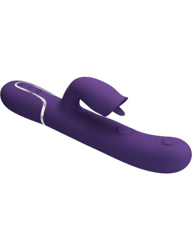 PRETTY LOVE - RABBIT VIBRATOR WITH LICKING PURPLE