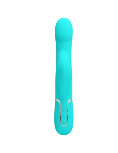 PRETTY LOVE - RABBIT VIBRATOR PEARLS AQUA GREEN