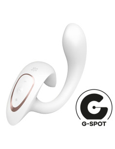 SATISFYER - G FOR GODDESS 1 RABBIT VIBRATOR WHITE 2