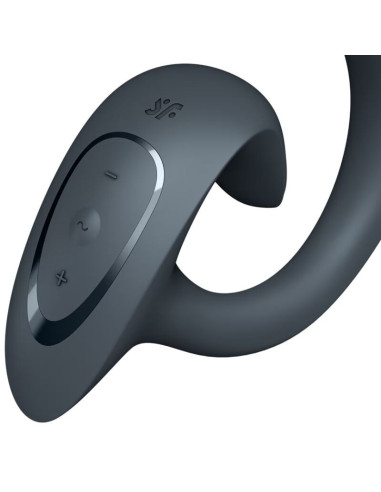 SATISFYER - G FOR GODDESS 1 SU KLITORIAUS MASAŽUOKLIU TAMSI PILKAS