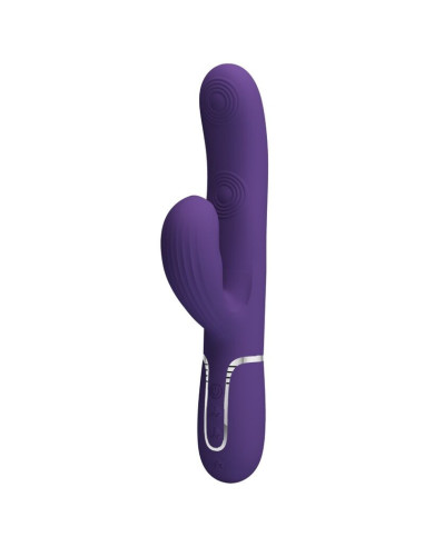 PRETTY LOVE - PERLITA G-SPOT VIBRUOJAMAS 3 IN 1 DAUGIAFUNKCIS VIOLETINIS