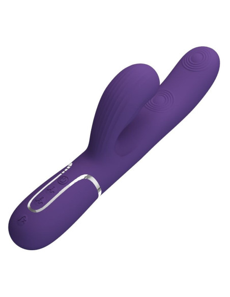 PRETTY LOVE - PERLITA G-SPOT VIBRATOR 3 IN 1 MULTIFUNCTION PURPLE