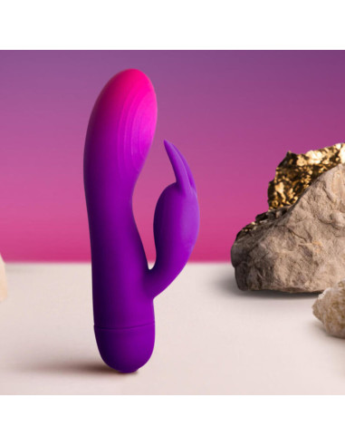 ROCKS- OFF - GLO- GIRL PURPLE RABBIT VIBRATOR