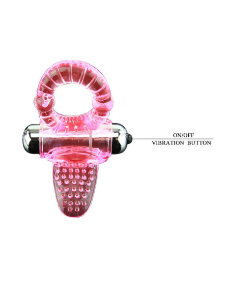 BAILE - SWEET ABS 10 RHYTHMS RING PINK VIBRATOR PENIS RING