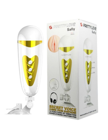 PRETTY LOVE - MALE MASTURBATOR WITH VIBRATION AND SOUND SALLY