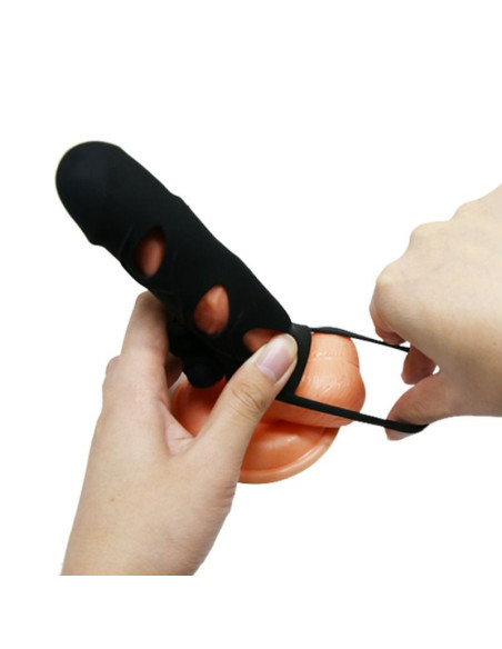 PRETTY LOVE – silikoninis užvalkalas su vibracija 14 cm 1.0