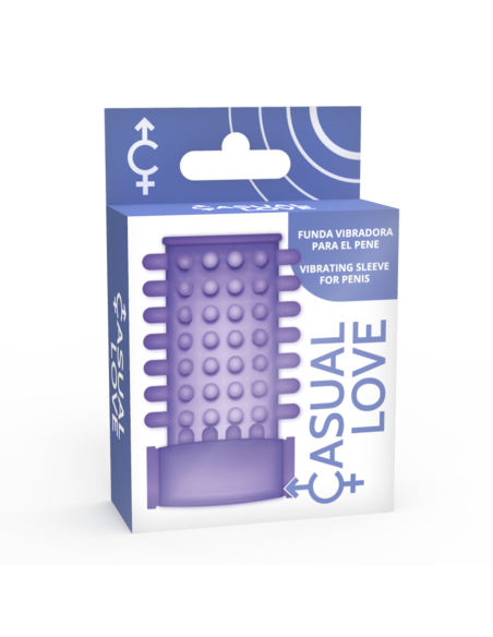 CASUAL LOVE - RING VIBRATING SLEEVE PURPLE