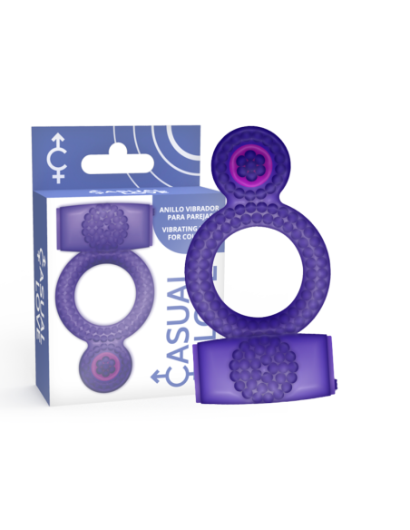 CASUAL LOVE - RING VIBRATING DOUBLE PLEASURE PURPLE