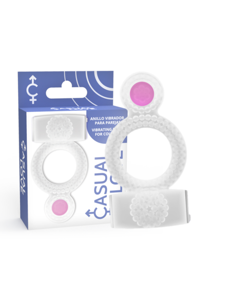 CASUAL LOVE - RING VIBRATING DOUBLE PLEASURE TRANSPARENT