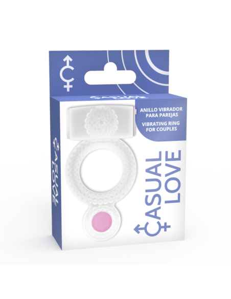 CASUAL LOVE - RING VIBRATING DOUBLE PLEASURE TRANSPARENT