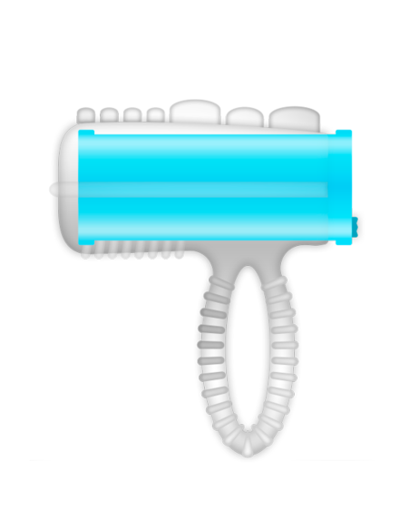 CASUAL LOVE - VIBRUOJANTIS MĖLYNAS ŽIEDO LIEŽUVIS