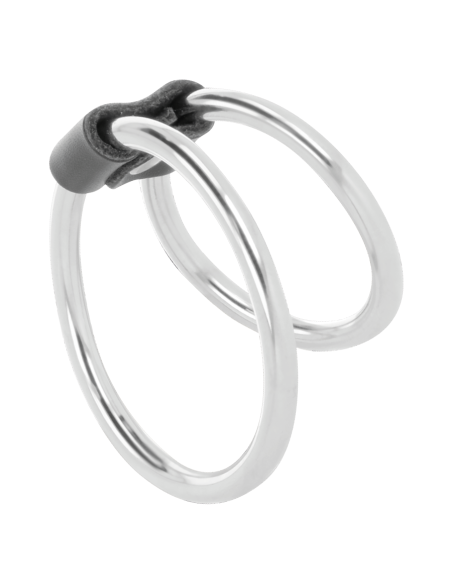 DARKNESS - DOUBLE METAL PENIS RING