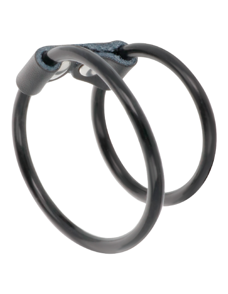 DARKNESS - DOUBLE FLEXIBLE PENIS RING