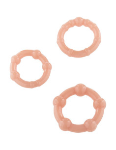 SEVEN CREATIONS - SET OF THREE SKIN PENIS RINGS