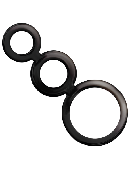ADDICTED TOYS - RINGS SET FOR PENIS - SMOKED