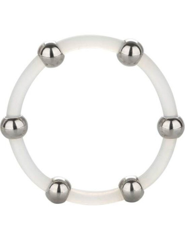 CALEXOTICS - STEEL BEADED SILICONE RING XL
