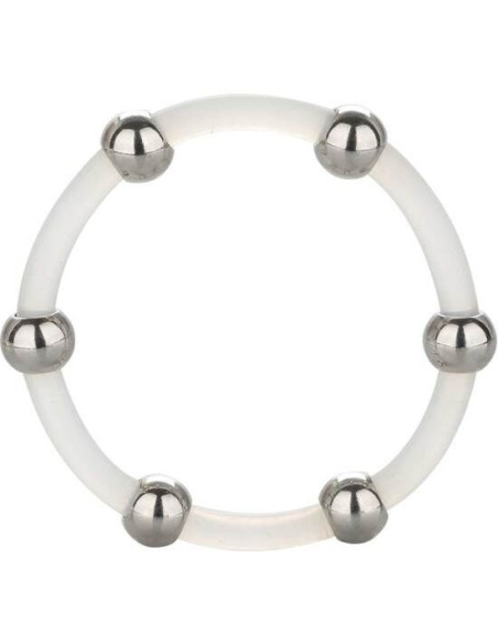CALEXOTICS - STEEL BEADED SILICONE RING XL