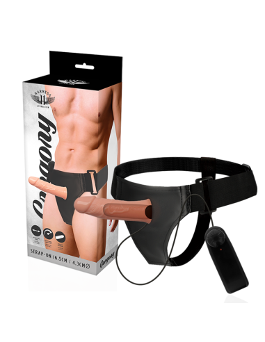 HARNESS ATTRACTION - GREGORY HOLLOW RNES WITH VIBRATOR 16.5 CM -O- 4.3 CM