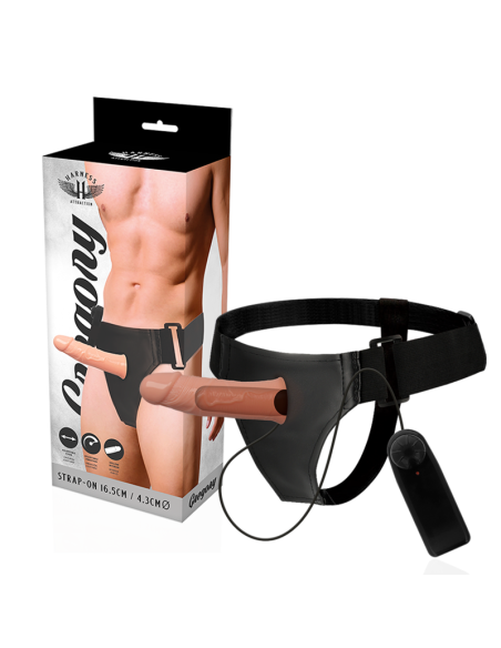 HARNESS ATTRACTION - GREGORY HOLLOW RNES WITH VIBRATOR 16.5 CM -O- 4.3 CM