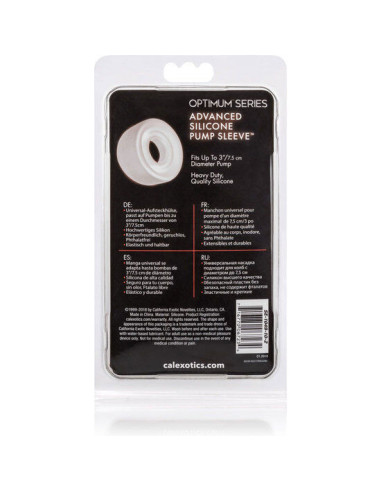 CALEXOTICS - ADV SILICONE PUMP SLEEVE TRANSPARENT