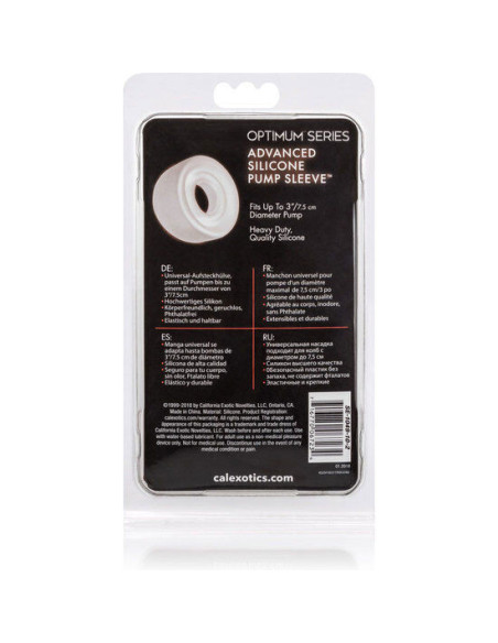 CALEXOTICS - ADV SILICONE PUMP SLEEVE TRANSPARENT