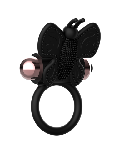 COQUETTE CHIC DESIRE - COCK RING BUTTERFLY WITH VIBRATOR BLACK- GOLD