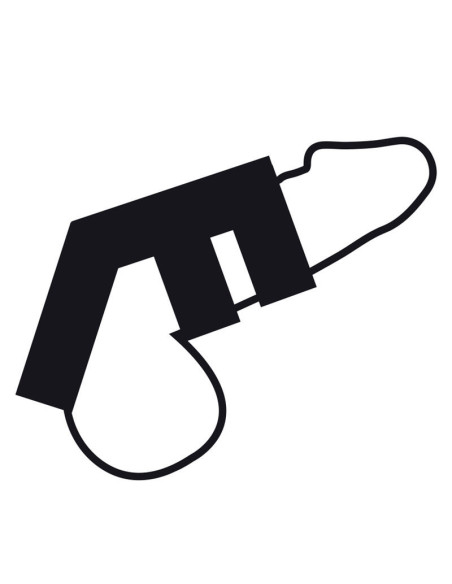 DARKNESS - ADJUSTABLE LEATHER DOUBLE PENIS AND TESTICLE RING