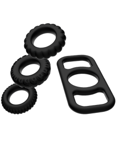 ADDICTED TOYS - COCK RING SET 4 PIECES
