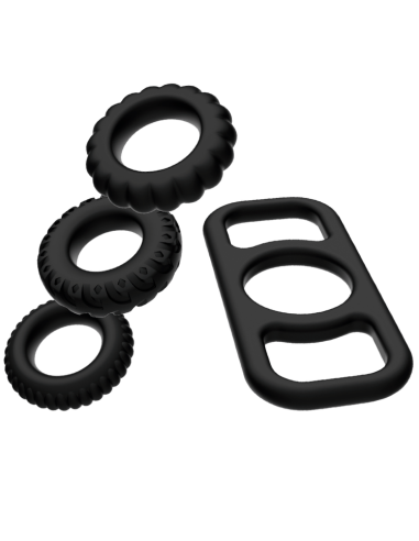 ADDICTED TOYS - COCK RING SET 4 PIECES