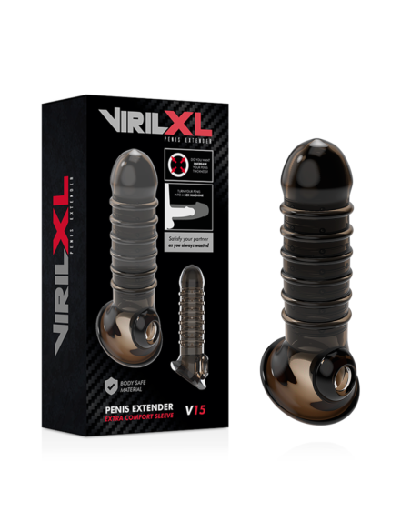 VIRILXL - PENIS EXTENSION AND SHEATH V15 BLACK