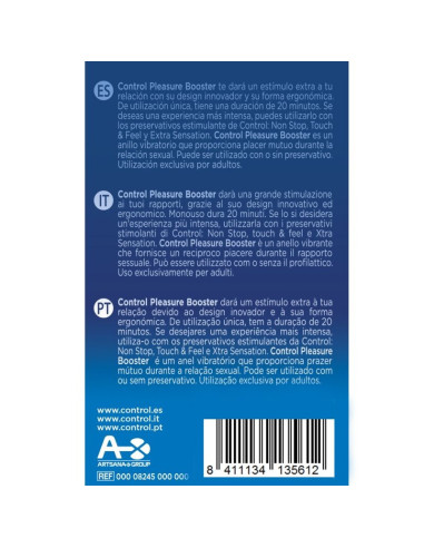 CONTROL - MALONUMĄ SKATINANTIS VIBRUOJAMAS ŽIEDAS