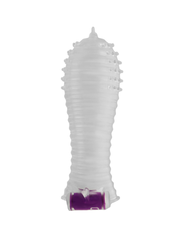 OHMAMA - TEXTURED PENIS SHEATH WITH VIBRATING BULLET