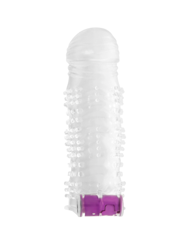OHMAMA - TEXTURED PENIS SHEATH WITH VIBRATING BULLET