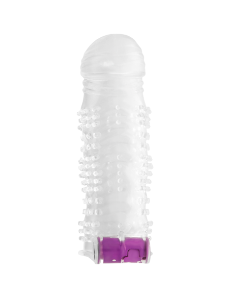 OHMAMA - TEXTURED PENIS SHEATH WITH VIBRATING BULLET