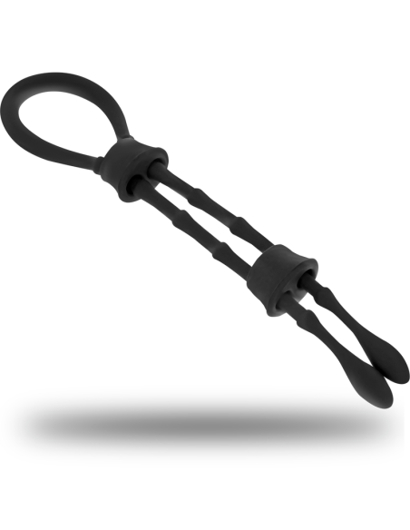 OHMAMA FETISH - SILICONE CORD-COCK AND TESTICLES RING