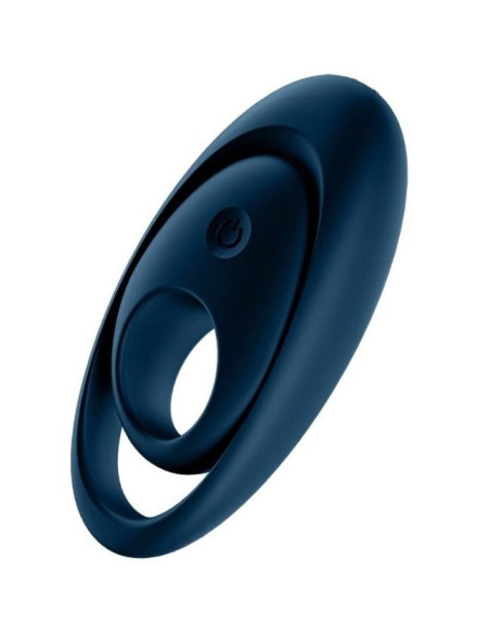 SATISFYER - GLORIOUS DVI ŽIEDINIS VIBRATORIUS MĖLYNAS