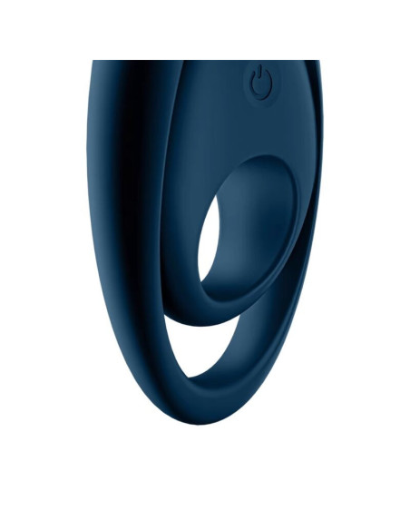 SATISFYER - GLORIOUS DVI ŽIEDINIS VIBRATORIUS MĖLYNAS