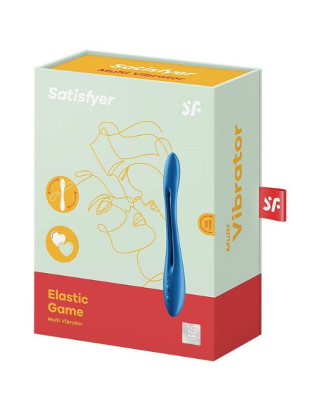 SATISFYER - ELASTINGAS ŽAIDIMŲ DAUGIAVIBRATORIUS MĖLYNAS